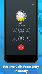 اسکرین شات برنامه Funny Jeffy Fake Chat And Video Call 2