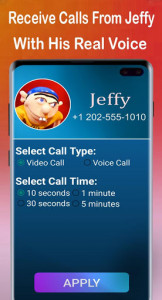 اسکرین شات برنامه Call Jeffy Real Voice -Simulated Video + Chat 2020 4