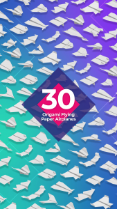 اسکرین شات برنامه Origami Flying Paper Airplanes 1