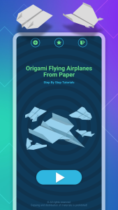 اسکرین شات 2 برنامه Origami Flying Paper Airplanes