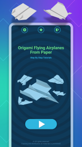 اسکرین شات برنامه Origami Flying Paper Airplanes 2