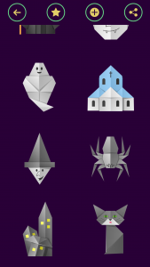 اسکرین شات 5 برنامه Origami Halloween From Paper