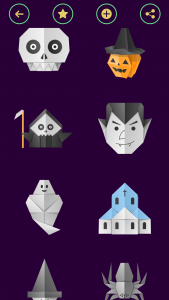 اسکرین شات 4 برنامه Origami Halloween From Paper