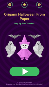 اسکرین شات 2 برنامه Origami Halloween From Paper