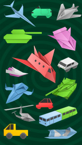 اسکرین شات برنامه Origami Vehicles: Cars & Tanks 1