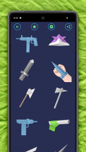 اسکرین شات 4 برنامه Origami Weapons: Swords & Guns