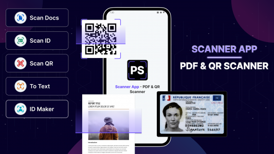 اسکرین شات برنامه Scanner App - PDF & QR Scanner 1