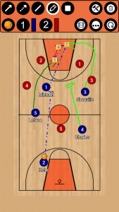 اسکرین شات برنامه Basketball Tactic Board 1