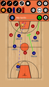 اسکرین شات برنامه Basketball Tactic Board 3