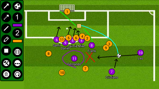 اسکرین شات برنامه Soccer Tactic Board 5