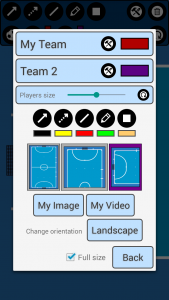 اسکرین شات برنامه Futsal Tactic Board 4