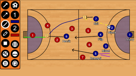 اسکرین شات برنامه Handball Tactic Board 5