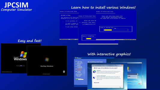 اسکرین شات 1 برنامه JPCSIM - PC Windows Simulator