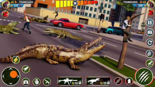 اسکرین شات برنامه Hungry Animal Crocodile Games 8