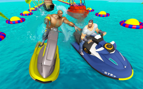 اسکرین شات برنامه Water Surfing Boat Race 3