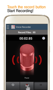 اسکرین شات برنامه Voice Recorder -  MP3 Record 1