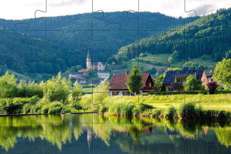 اسکرین شات بازی Countryside jigsaw puzzles 2