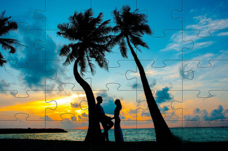 اسکرین شات بازی Sunset jigsaw puzzles games 6