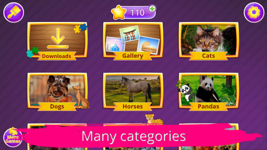 اسکرین شات 1 بازی Animal Jigsaw Puzzles