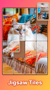 اسکرین شات 1 بازی Jigsaw Tiles Solitaire Puzzle