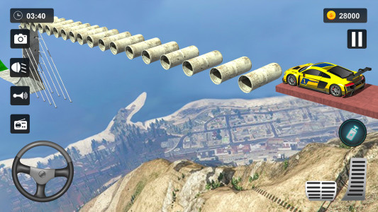 اسکرین شات 2 برنامه Crazy Car Driving - Car Games