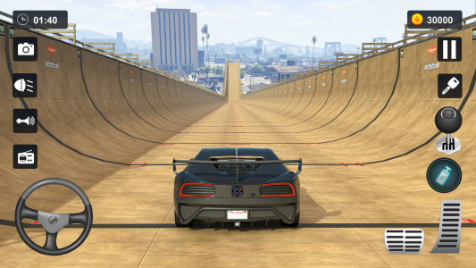 اسکرین شات برنامه Crazy Car Driving - Car Games 1