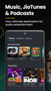 اسکرین شات 1 برنامه JioSaavn - Music & Podcasts