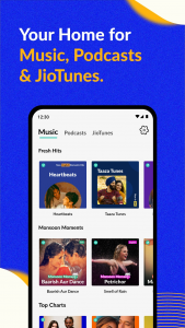اسکرین شات برنامه JioSaavn - Music & Podcasts 1