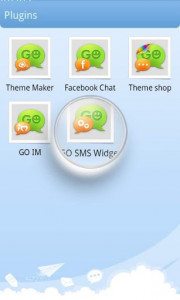اسکرین شات برنامه GO SMS Theme Maker plug-in 1