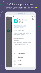 اسکرین شات برنامه JivoChat 3