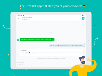 اسکرین شات برنامه JivoChat 8