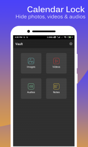 اسکرین شات 2 برنامه Calendar Lock - Photo vault
