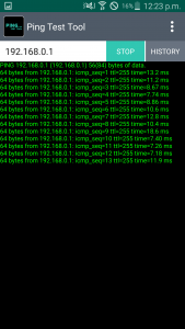 اسکرین شات برنامه Ping Test Tool 5