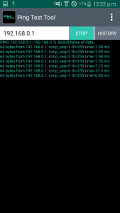 اسکرین شات برنامه Ping Test Tool 3
