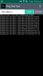 اسکرین شات برنامه Ping Test Tool 4