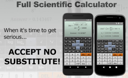 اسکرین شات برنامه Full Scientific Calculator 7