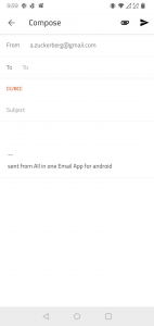 اسکرین شات برنامه All in One Email App 3