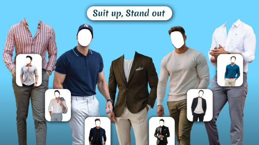اسکرین شات 1 برنامه Men Fashion Suit Photo Editor