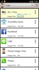 اسکرین شات برنامه Phone Usage Time 1