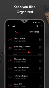 اسکرین شات برنامه Voice Recorder 2