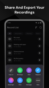 اسکرین شات برنامه Voice Recorder 5