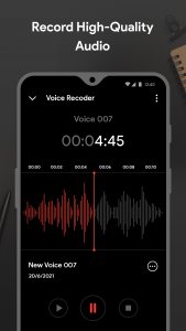 اسکرین شات برنامه Voice Recorder 1