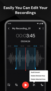 اسکرین شات برنامه Voice Recorder 3