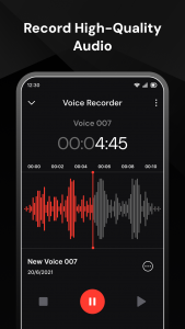 اسکرین شات برنامه Voice Recorder 1