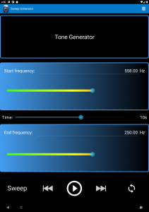 اسکرین شات برنامه Tone Generator 2