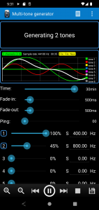 اسکرین شات برنامه Frequency Sound Generator 4