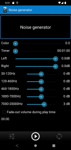 اسکرین شات برنامه Frequency Sound Generator 5