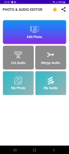 اسکرین شات برنامه Photo & Audio Editor 2