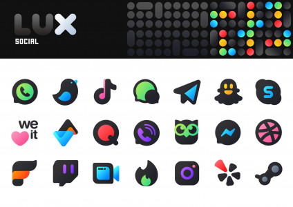 اسکرین شات 4 برنامه LuX IconPack
