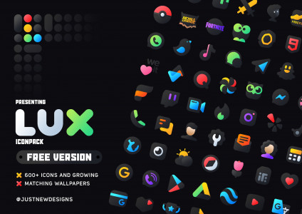 اسکرین شات 1 برنامه LuX IconPack